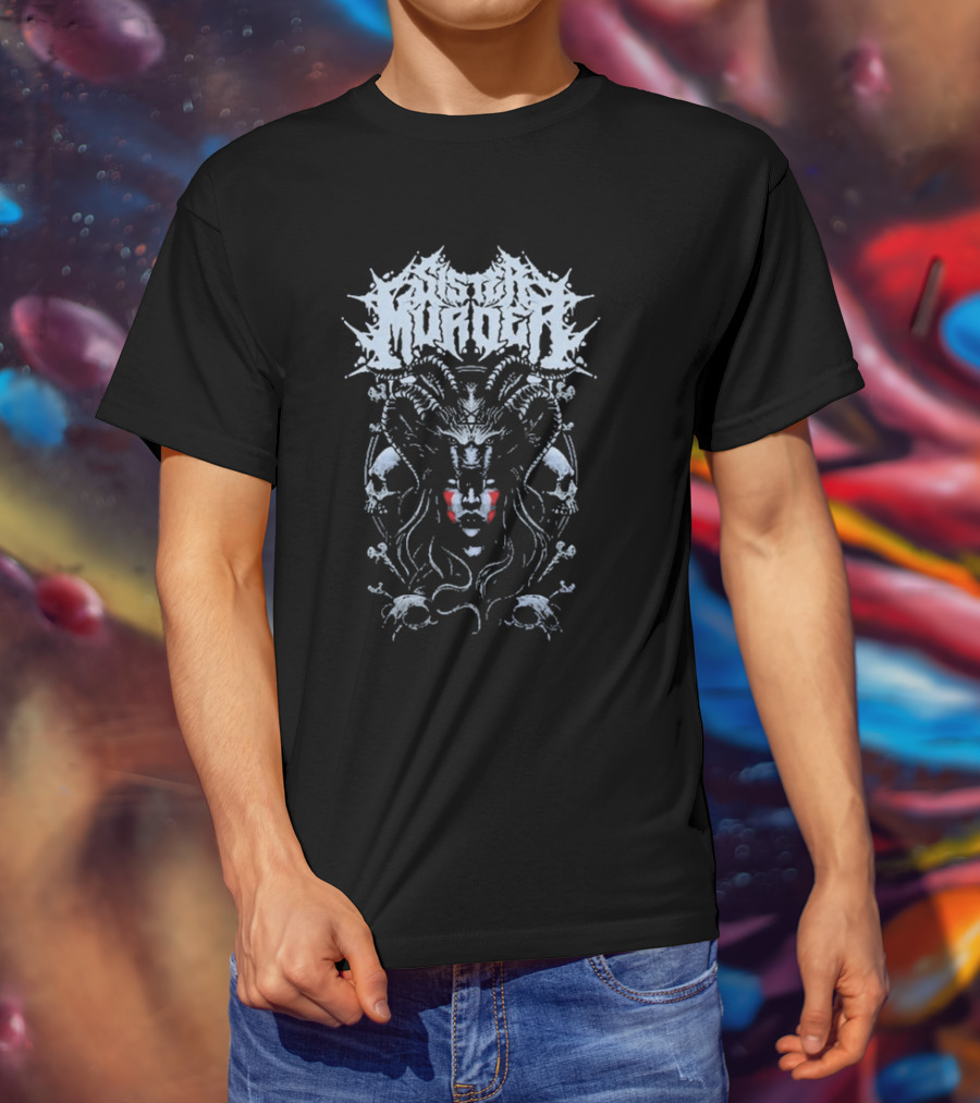 Sister Murder Skull Demon Iconography T-Shirt