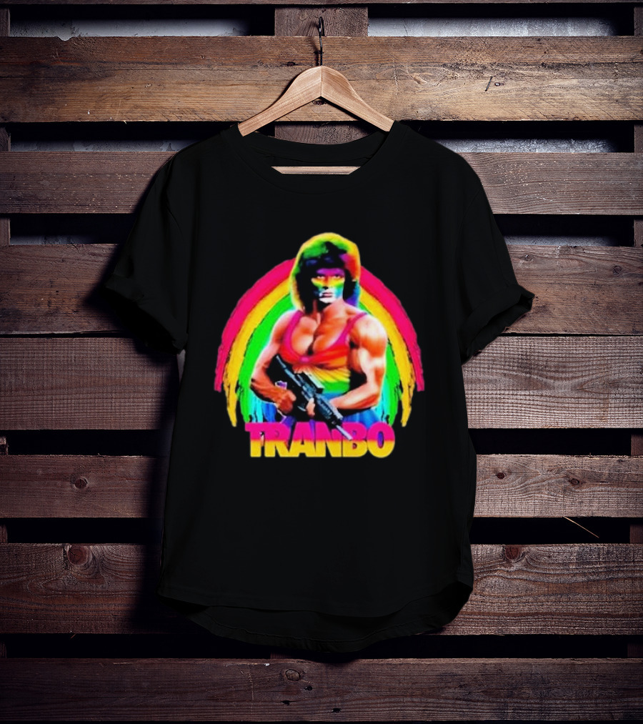 Rambo Tranbo Rainbow Warrior Bold Colors T-Shirt