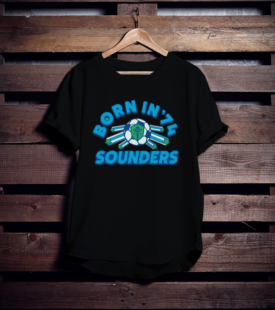 Seattle Sounders Born In ’74 Soccer Emblem T-Shirt