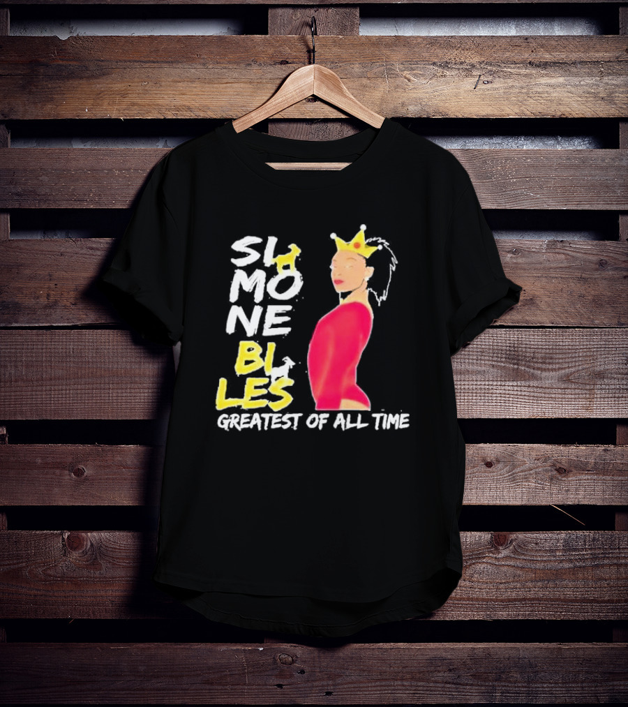 Simone Biles Greatest Of All Time Crowned Gymnast T-Shirt
