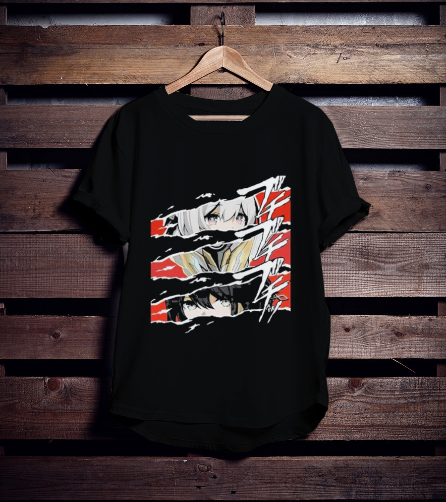 Honkai Star Rail Character Split Faces Ripple Effect T-Shirt