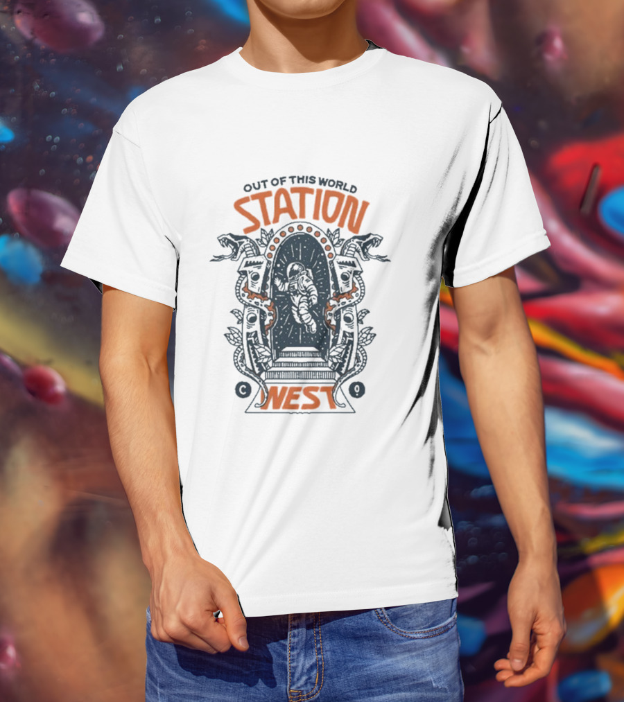 Out Of This World Station West Space Portal Adventure T-Shirt
