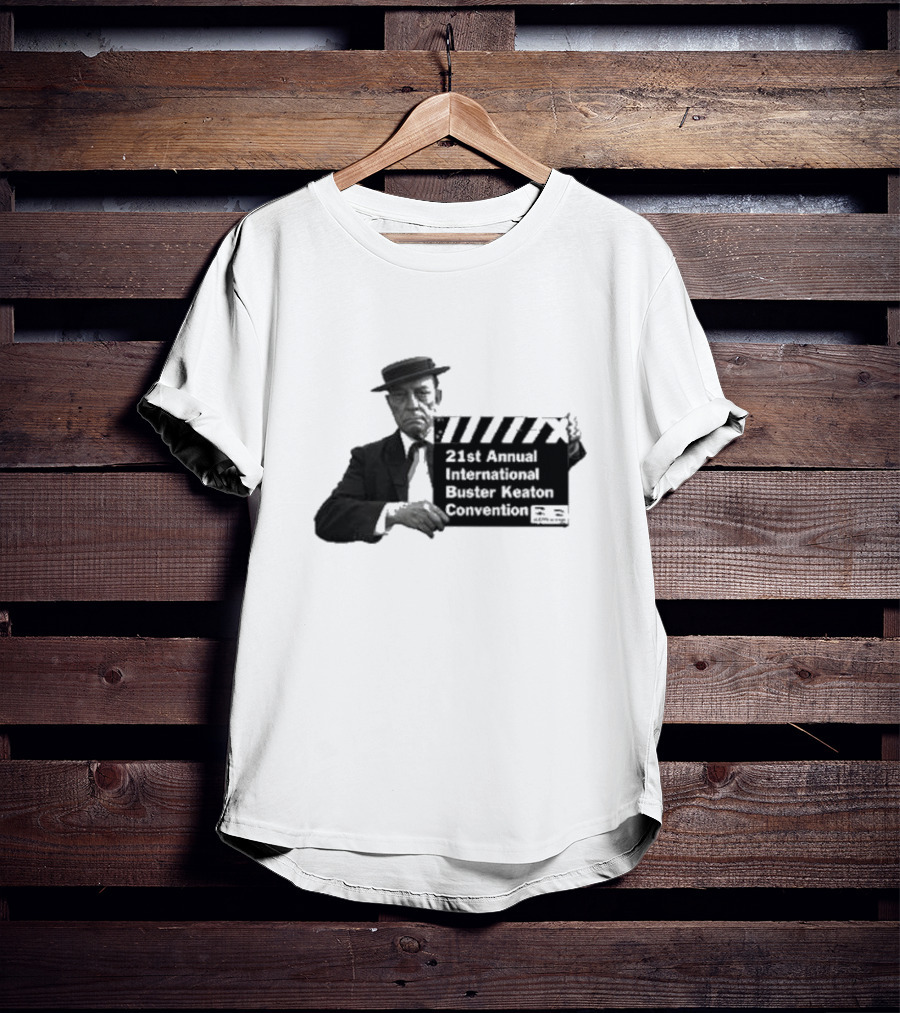 21st Annual International Buster Keaton Convention Clapboard T-Shirt