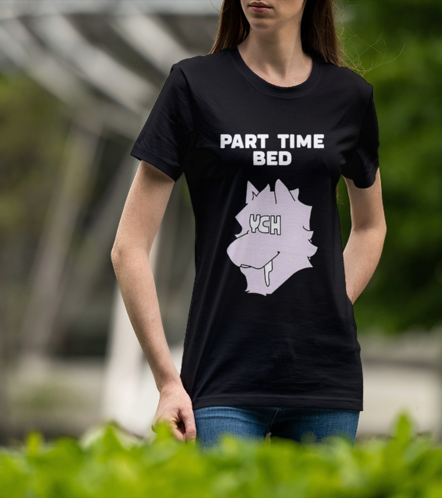 Gustav Indycar Part Time Bed YCH Wolf Head T-Shirt