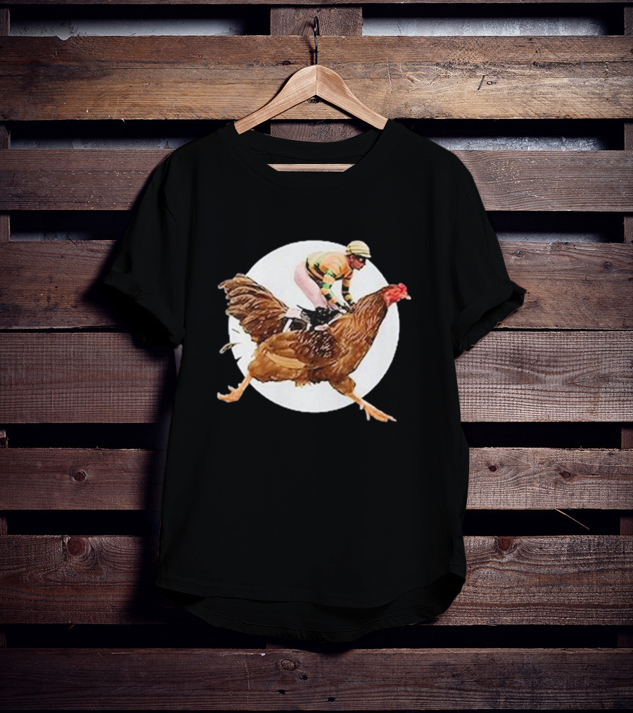 Surreal Race: Jockey On A Giant Chicken T-Shirt