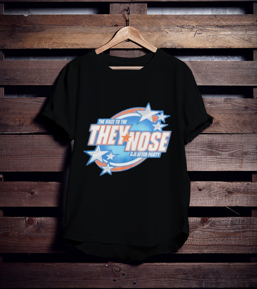 The Race To The They Nose Cji After Party Stars And Swirls T-Shirt