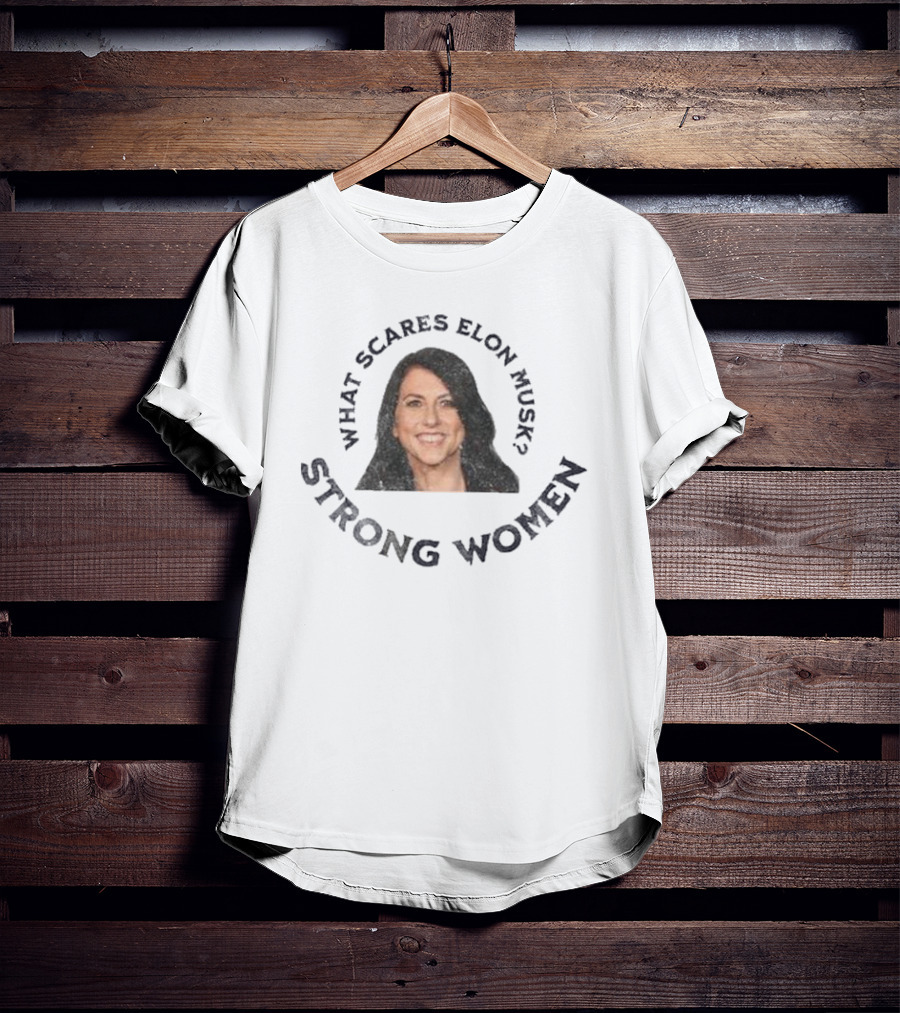 What Scares Elon Musk Strong Women Mackenzie Scott T-Shirt