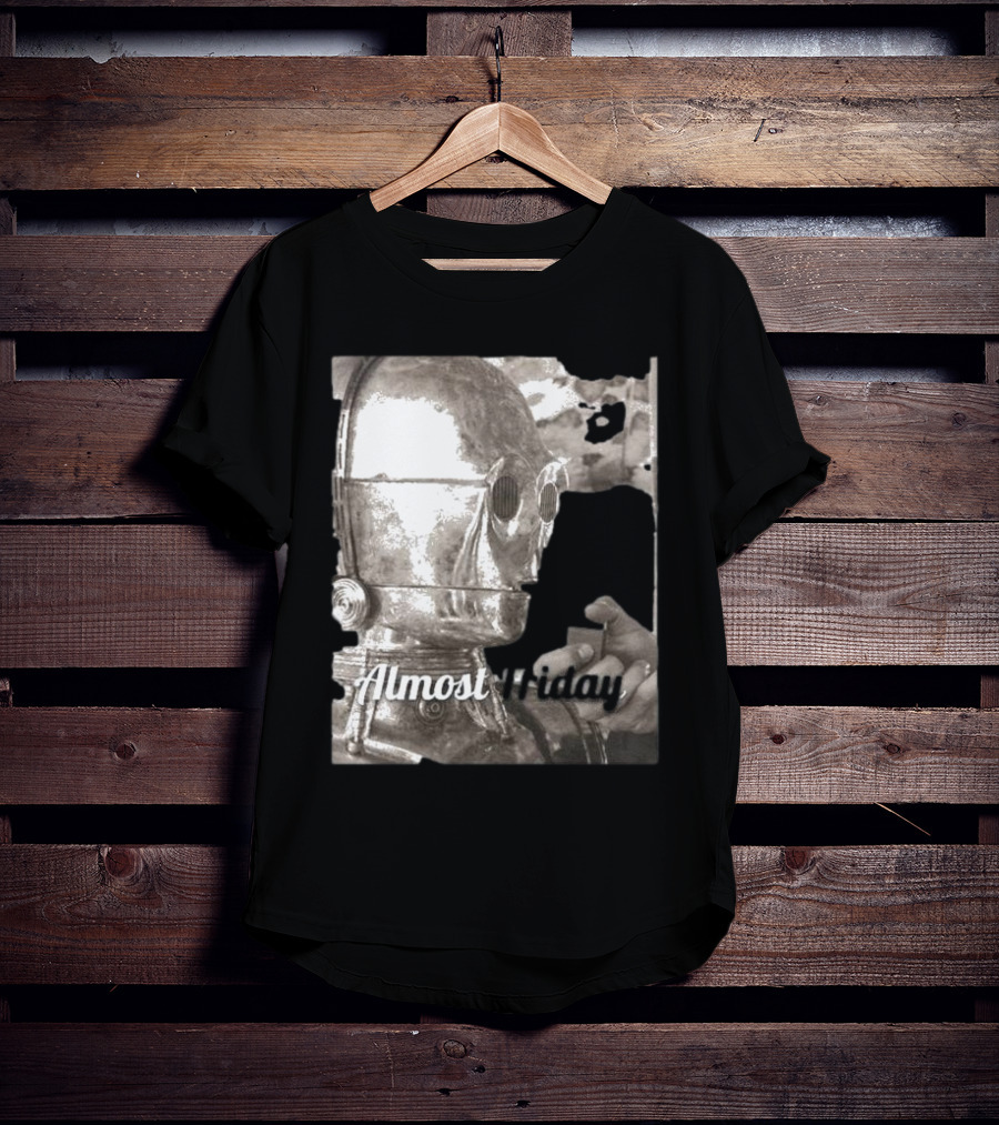Almost Friday Star Wars C-3PO Smoking T-Shirt