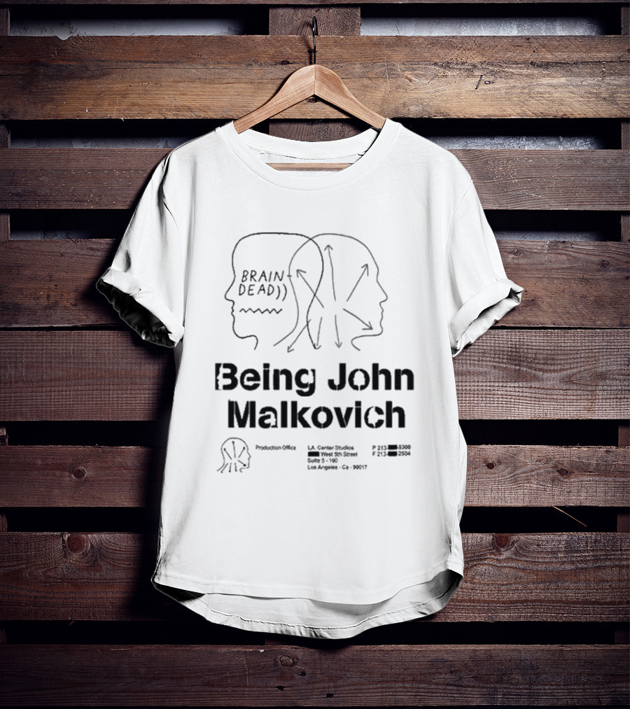 Brain Dead Being John Malkovich Business Card Visual Reference L.A. Center Studios T-Shirt