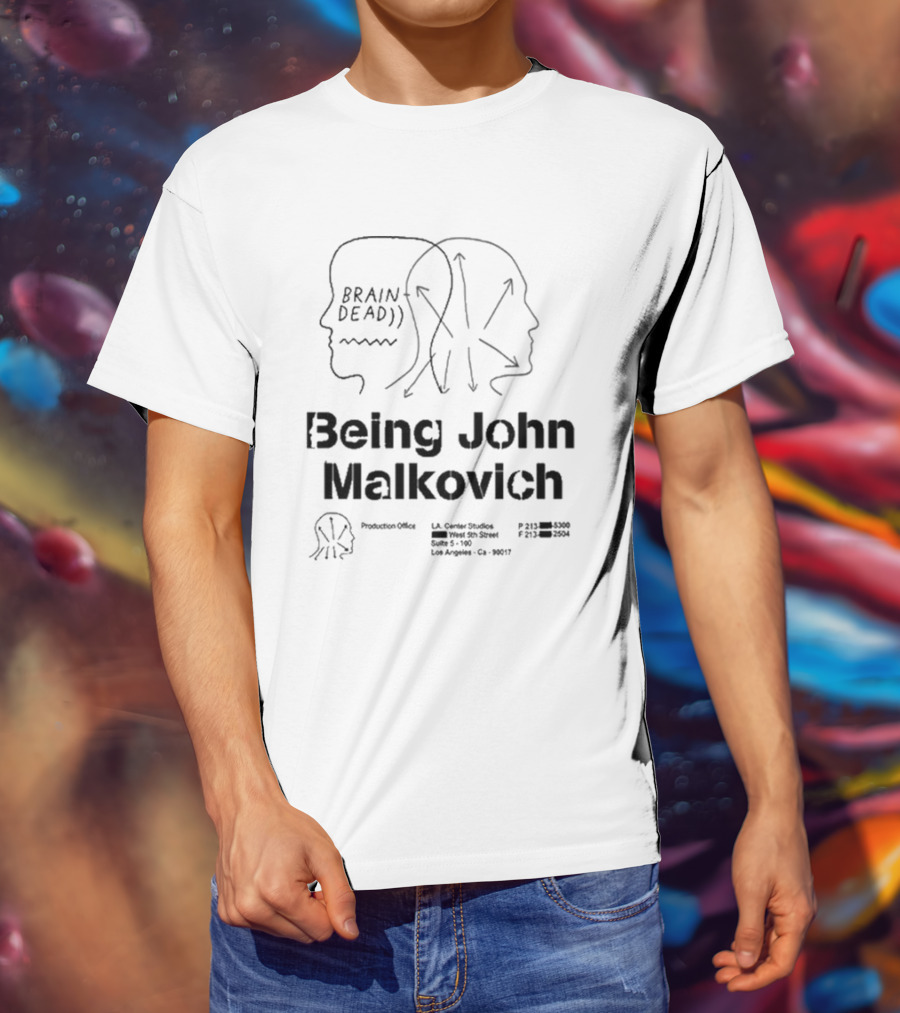 Brain Dead Being John Malkovich Business Card Visual Reference L.A. Center Studios T-Shirt