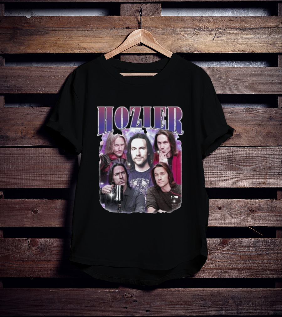 Hozier Music Hozier Matt Mercer Starry Background Collage T-Shirt