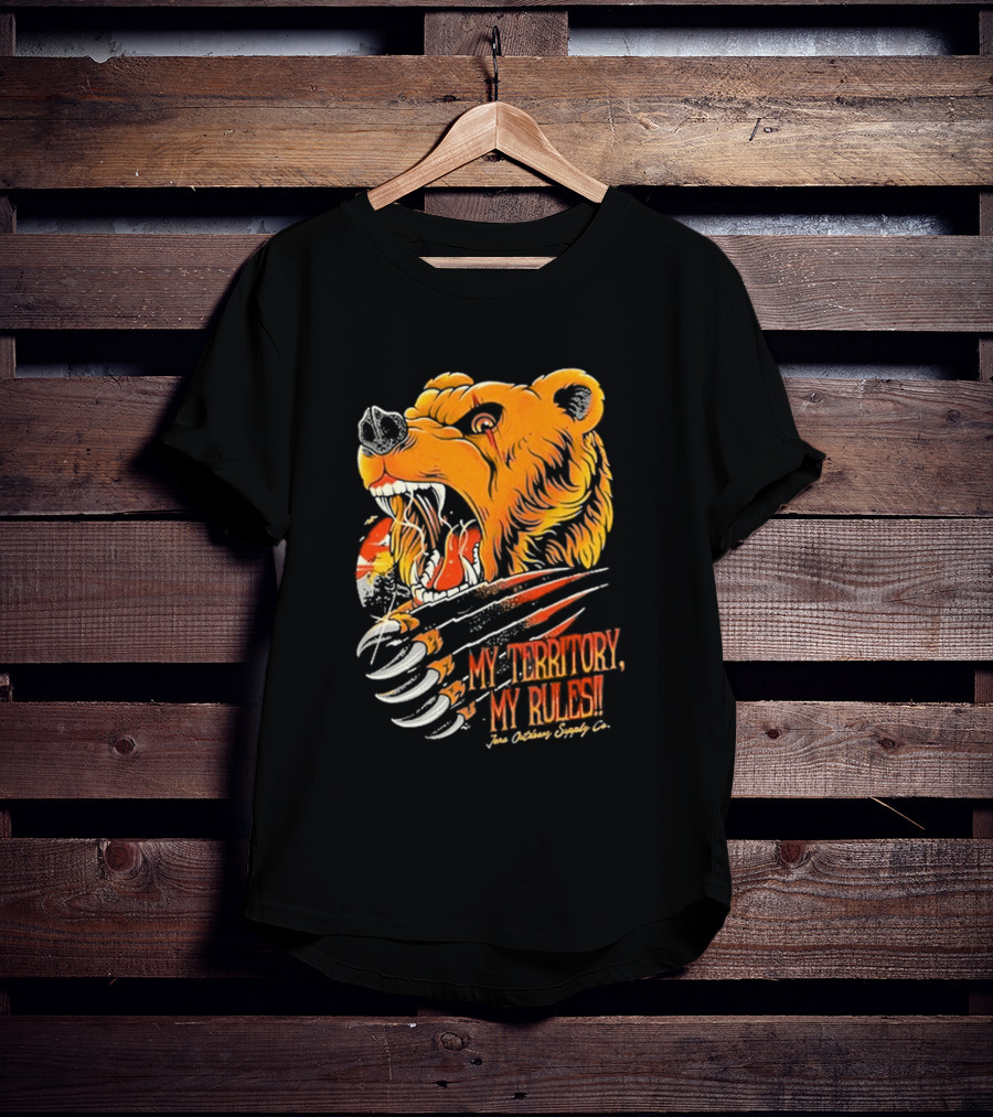 My Territory My Rules Bear Claw Jena Outdoors Supply CO T-Shirt