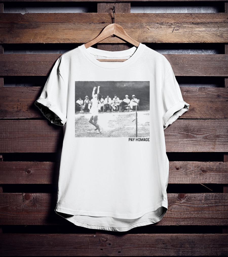 Billie Jean King Pay Homage Tennis Court Victory T-Shirt