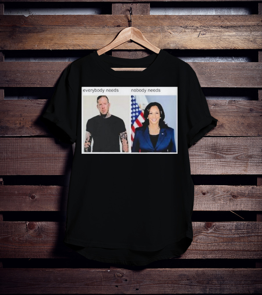 Everybody Needs Nobody Needs American Flag Tattoo Jacket T-Shirt