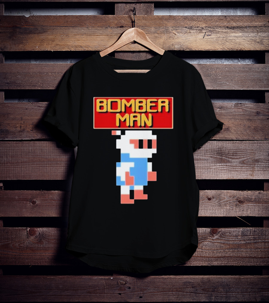 Bomberman Classic NES 8-Bit Video Game Icon T-Shirt