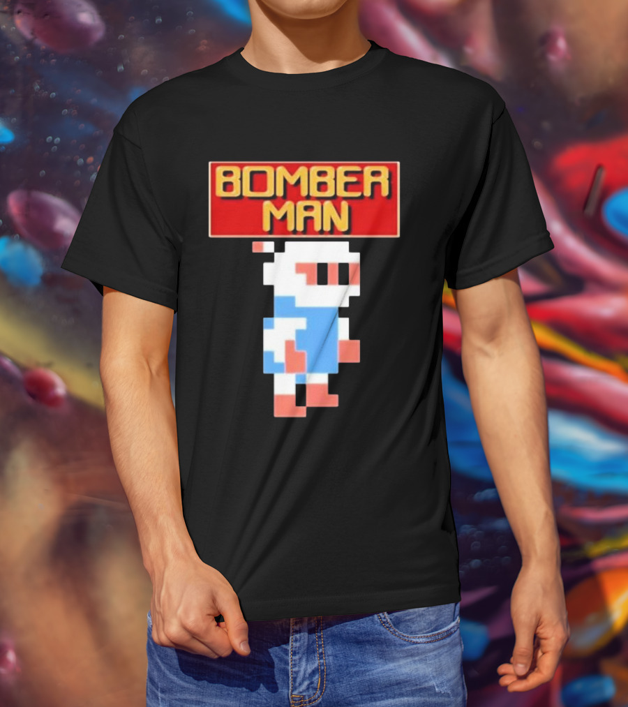 Bomberman Classic NES 8-Bit Video Game Icon T-Shirt