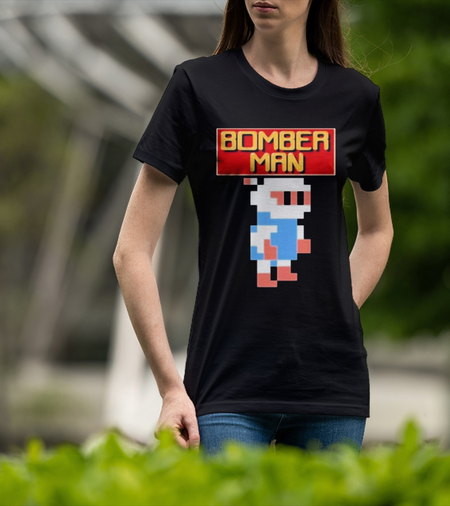 Bomberman Classic NES 8-Bit Video Game Icon T-Shirt