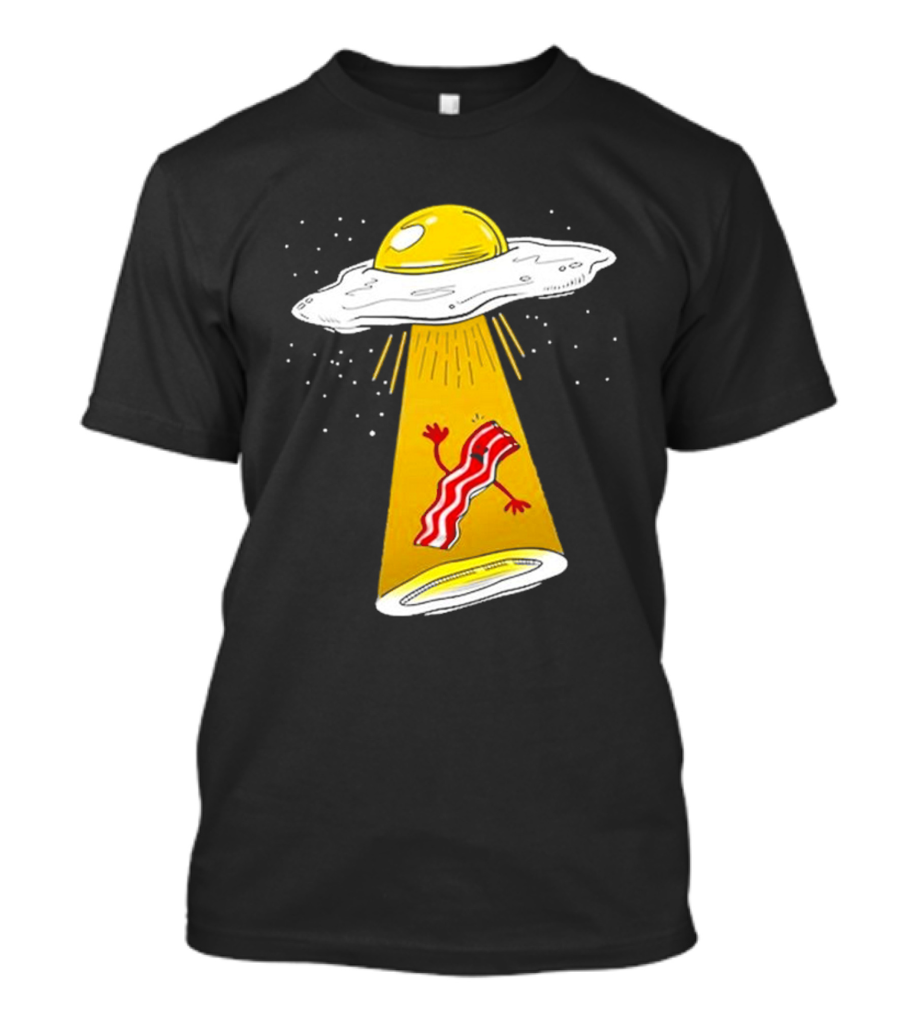Dave Danna Wonder Nation Alien UFO Egg Abduction Breakfast T-Shirt