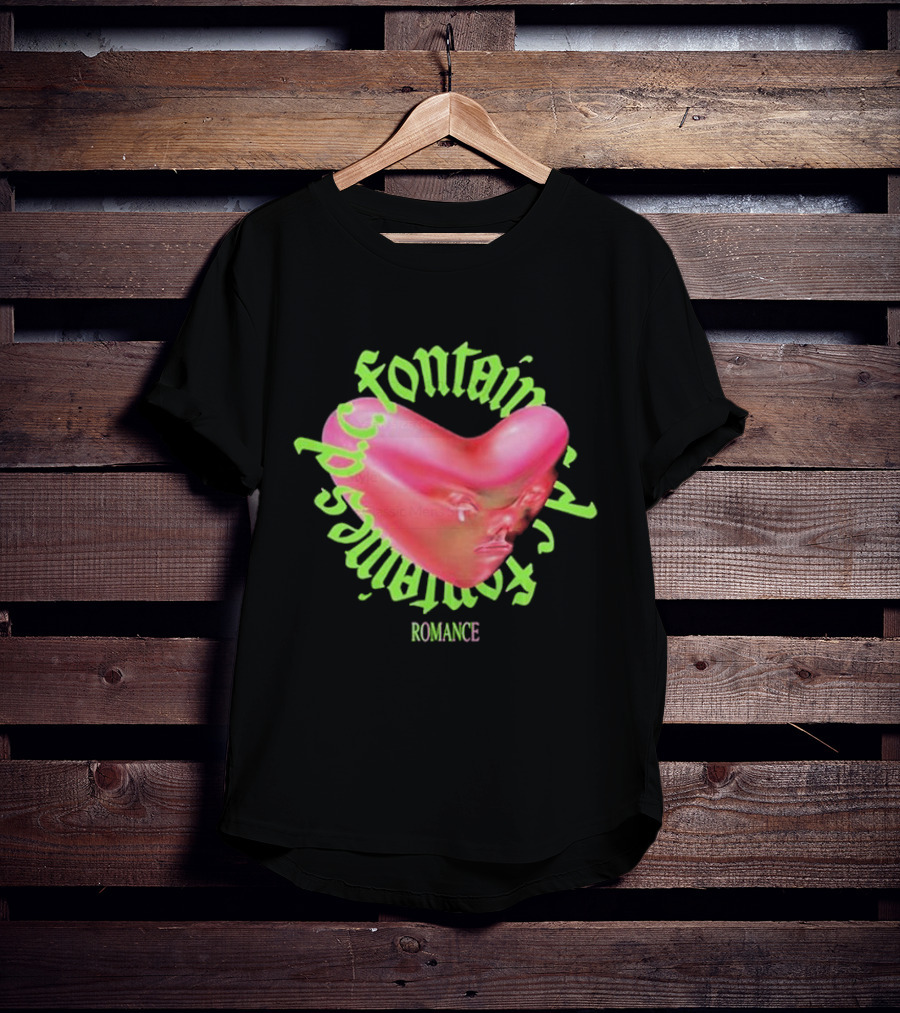 Fred Again X Fontaines DC Romance Heart Face T-Shirt
