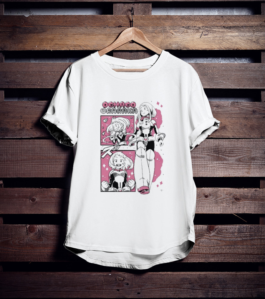 Ochaco Uraraka Boku No Hero Manga Panel T-Shirt