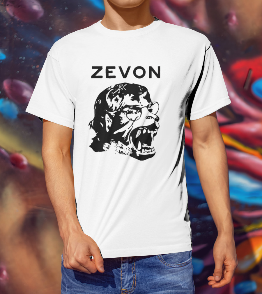 Zevon Angry Face Drawing T-Shirt