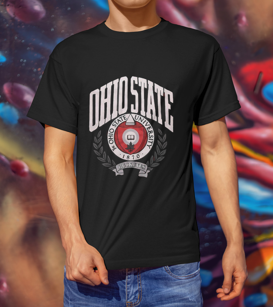 Ohio State University Buckeyes 1870 Seal Bold T-Shirt
