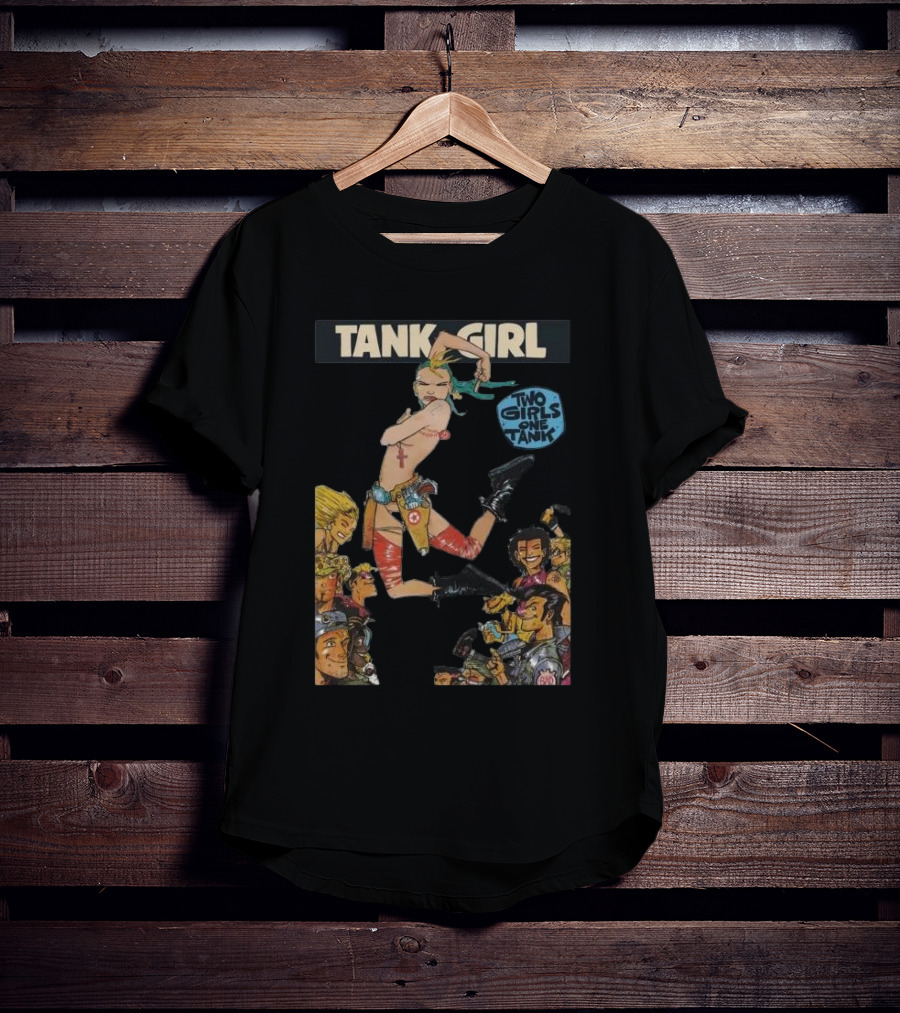 Tank Girl Two Girls One Tank Comic Art Adventure Iconic Characters T-Shirt