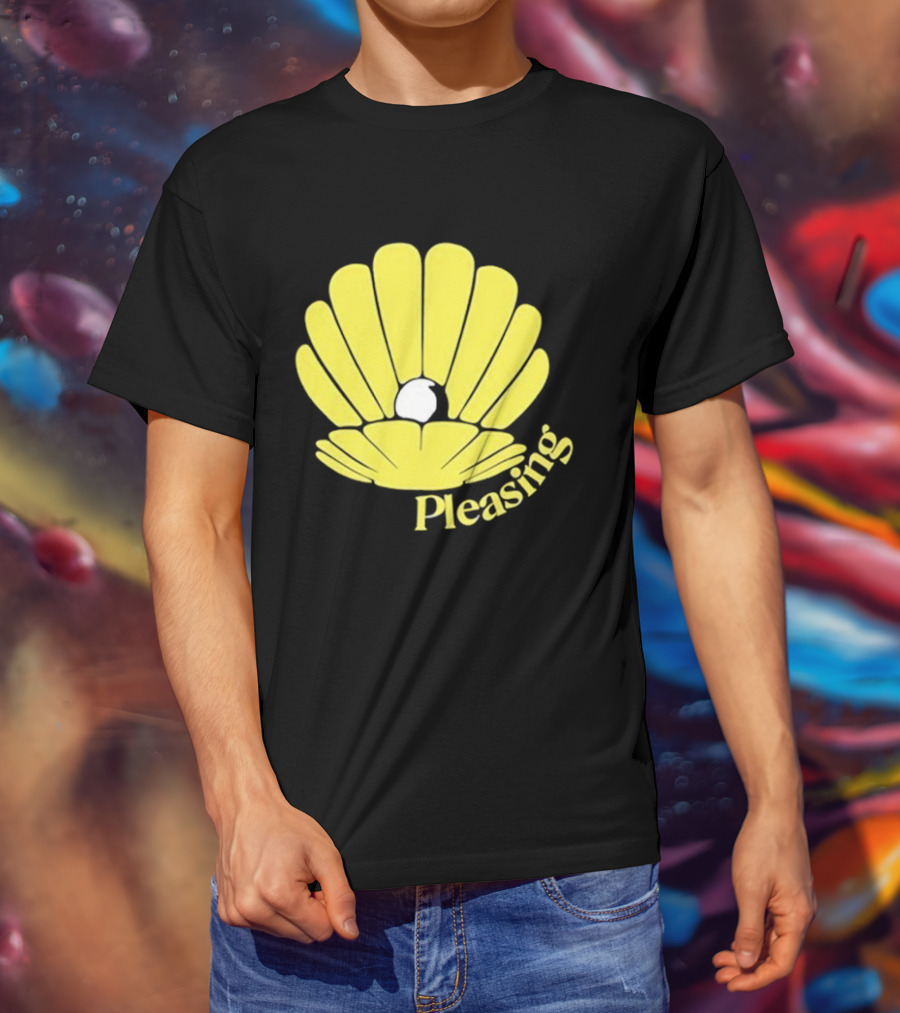 Pleasing Clam Yellow Shell With Pearl T-Shirt