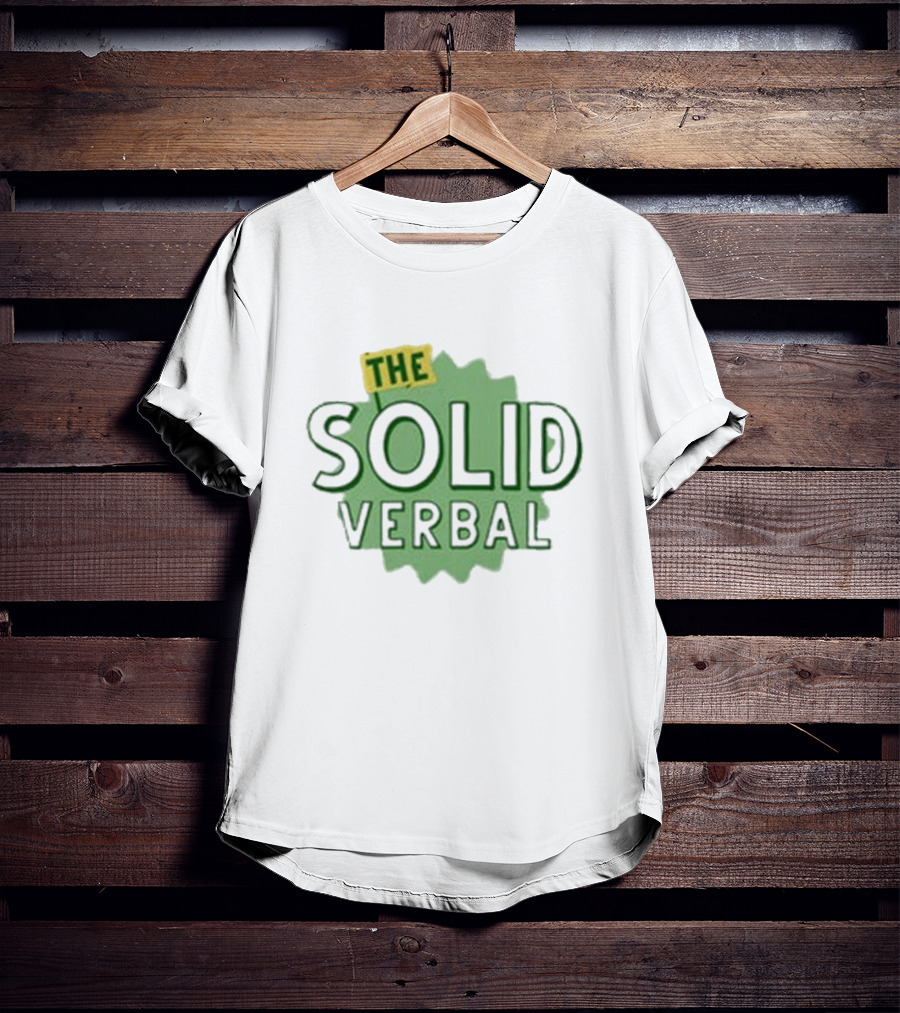 The Solid Verbal Podcast Iconic Green Burst T-Shirt