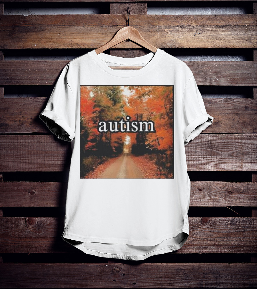 Autism In An Autumn Forest Pathway T-Shirt
