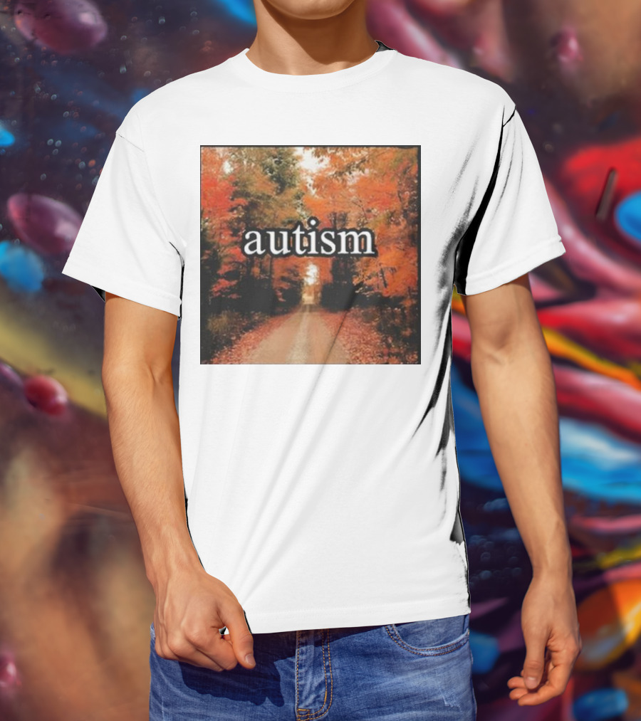 Autism In An Autumn Forest Pathway T-Shirt