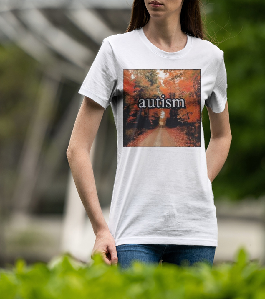 Autism In An Autumn Forest Pathway T-Shirt