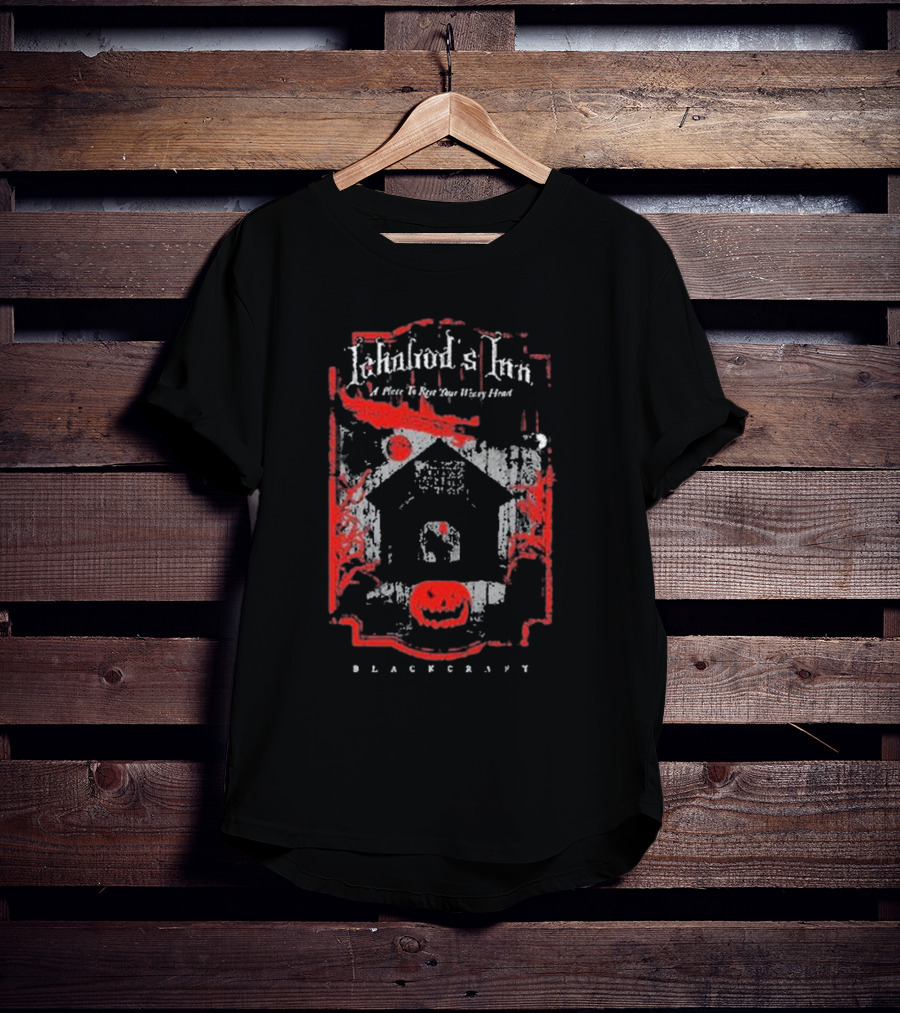 Blackcraft Cult Ichabod's Inn Haunted House Pumpkin Moon T-Shirt