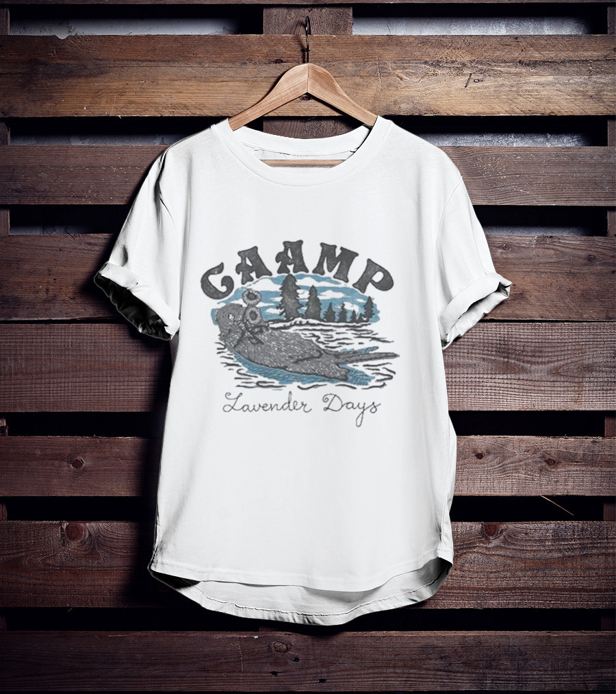 CAAMP The Band Otter Lavender Days Lake Scene T-Shirt