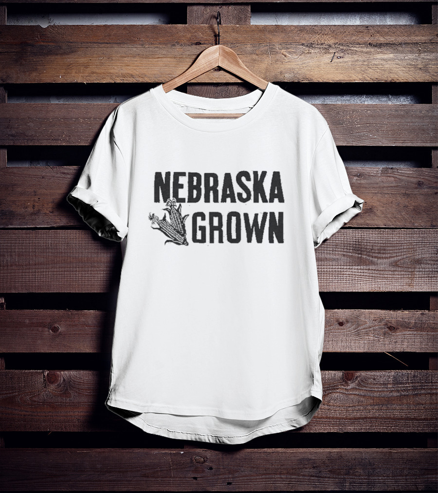 Charlie Hustle Nebraska Grown Grey T-Shirt