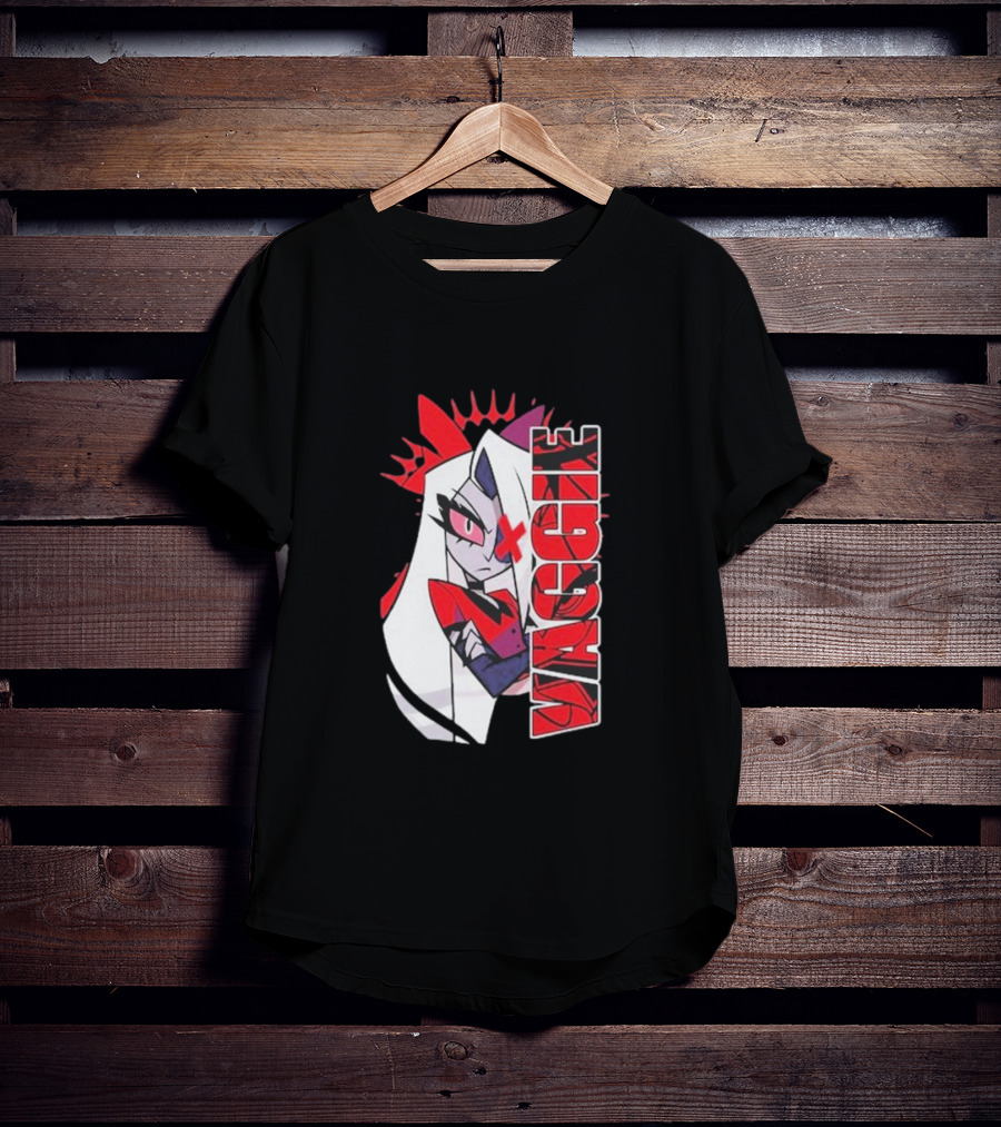 Hazbin Hotel Vaggie Red And White Character T-Shirt