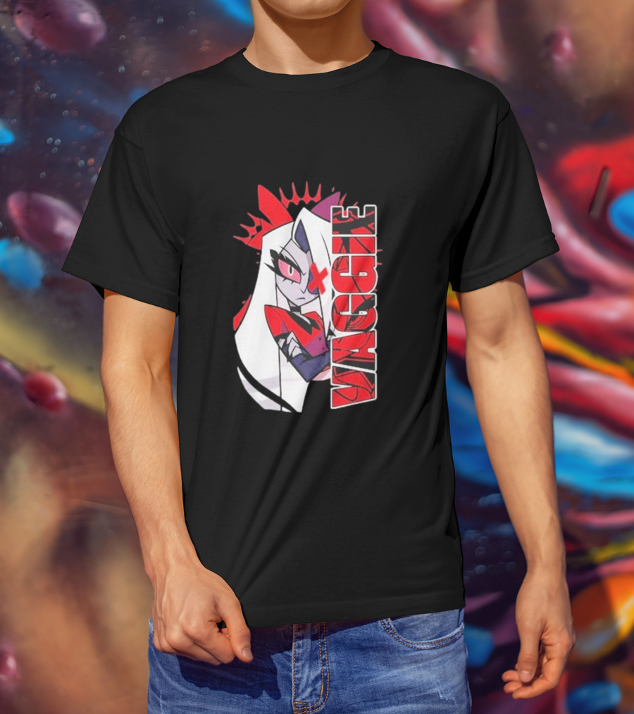 Hazbin Hotel Vaggie Red And White Character T-Shirt