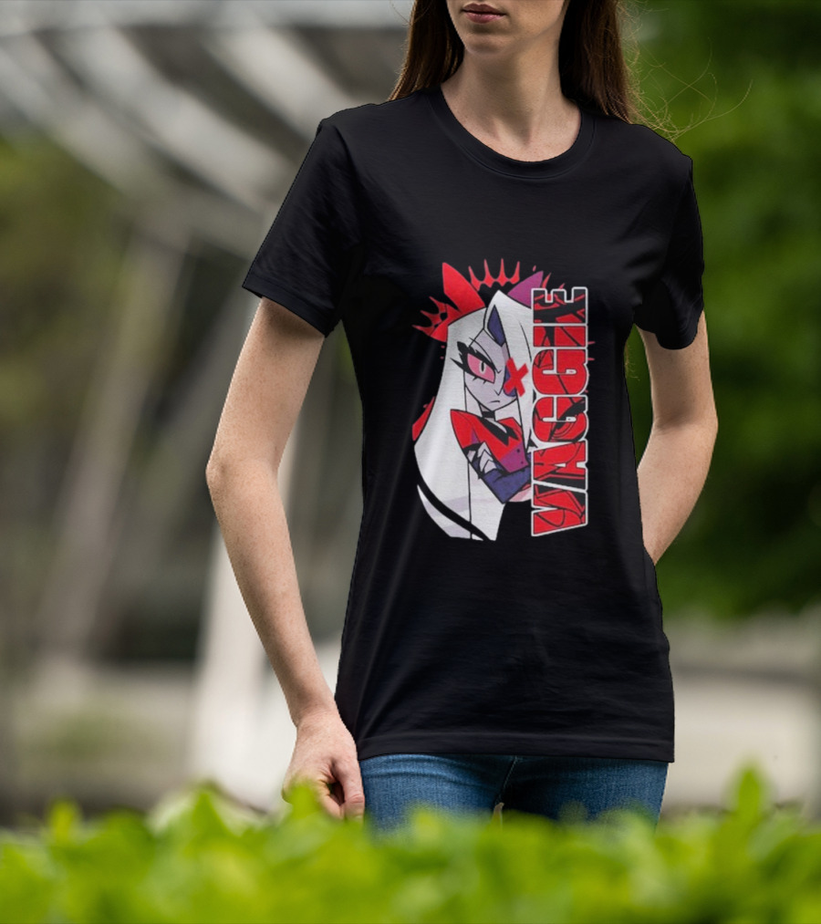 Hazbin Hotel Vaggie Red And White Character T-Shirt