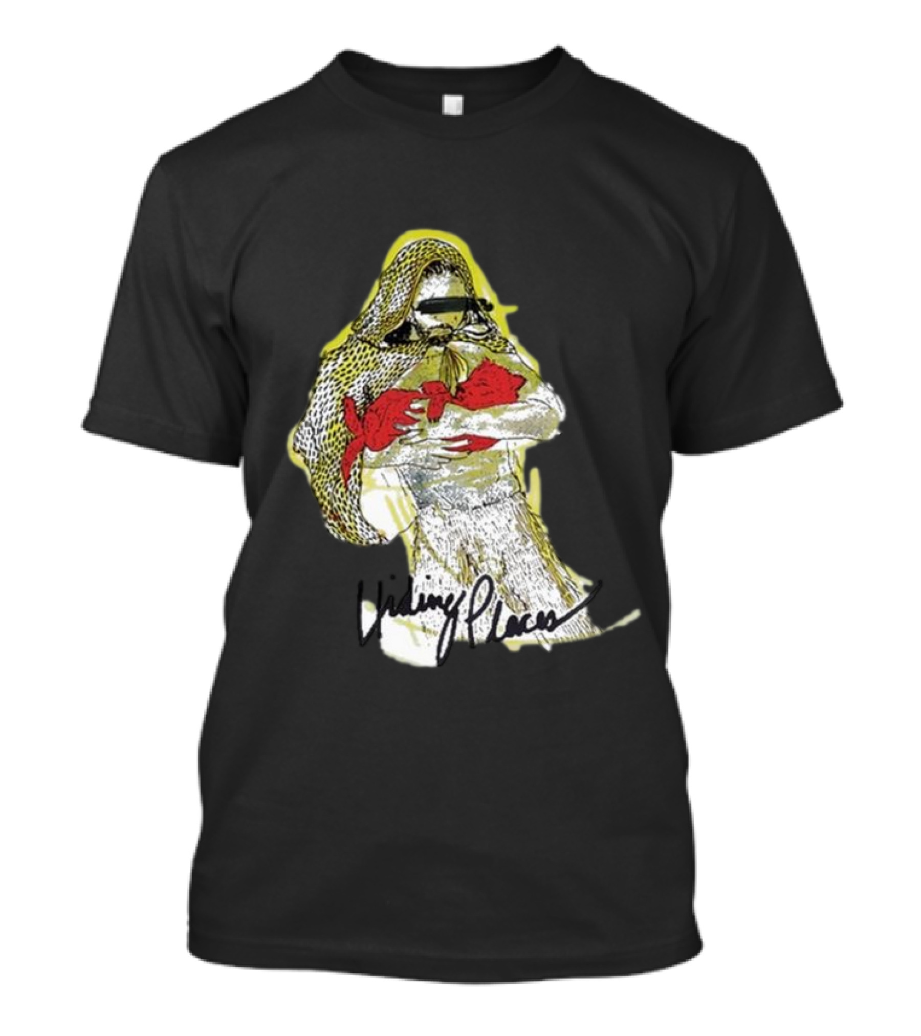 Hiding Places Wolf Father Sketch With Hooded Figure And Red Gloves T-Shirt