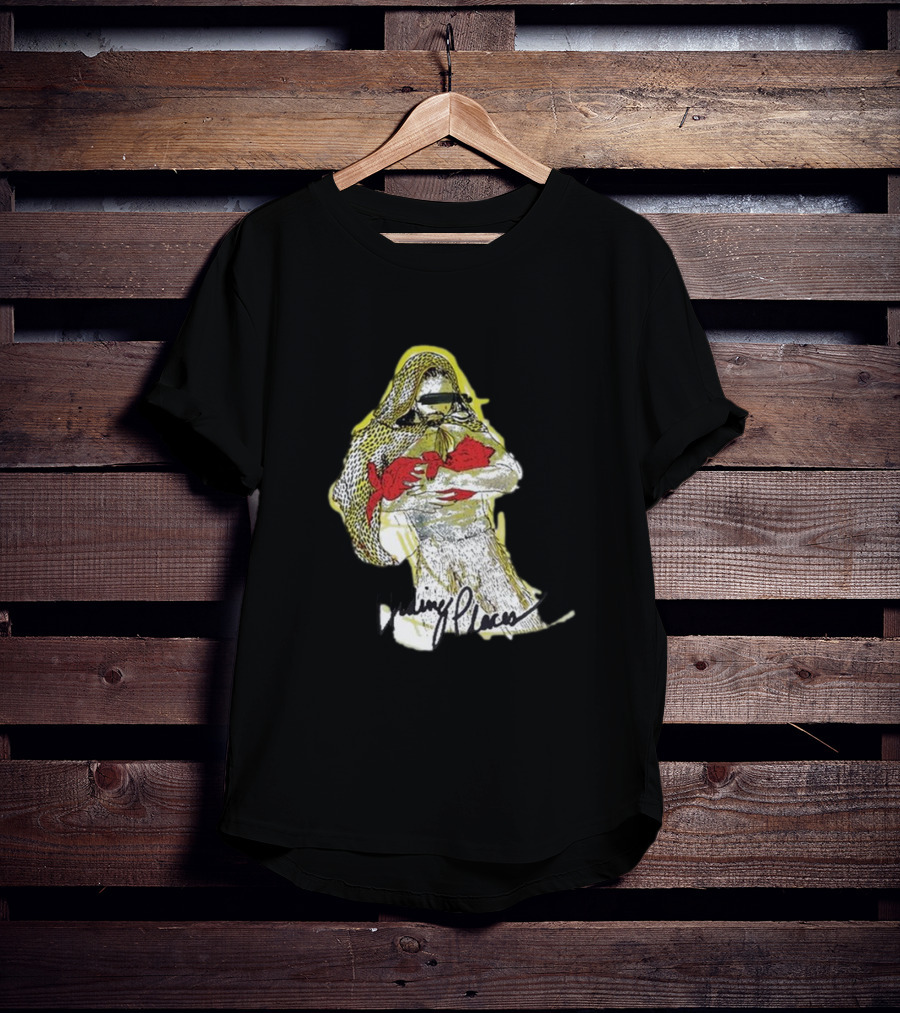 Hiding Places Wolf Father Sketch With Hooded Figure And Red Gloves T-Shirt