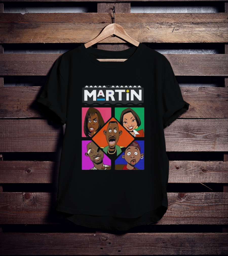 Martin Lawrence Martin TV Show Cartoon Characters T-Shirt
