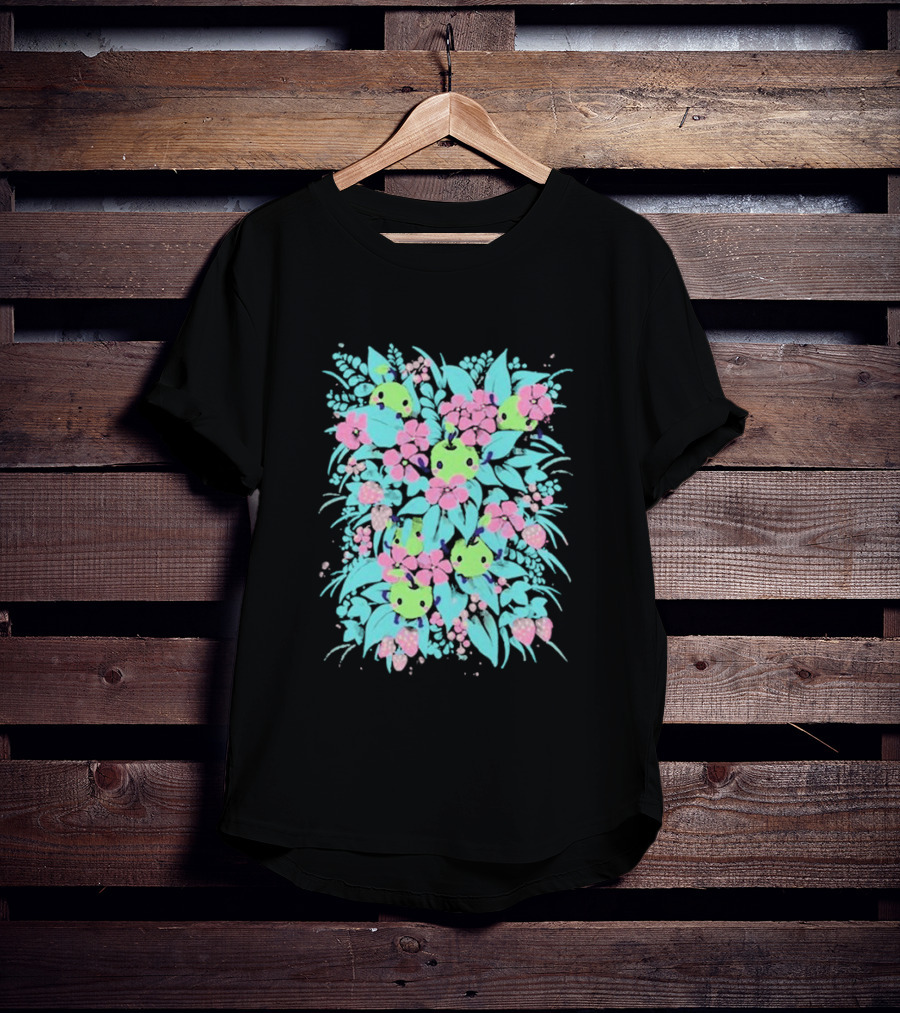 Stardew Valley Junimo Forest Guardians Floral T-Shirt