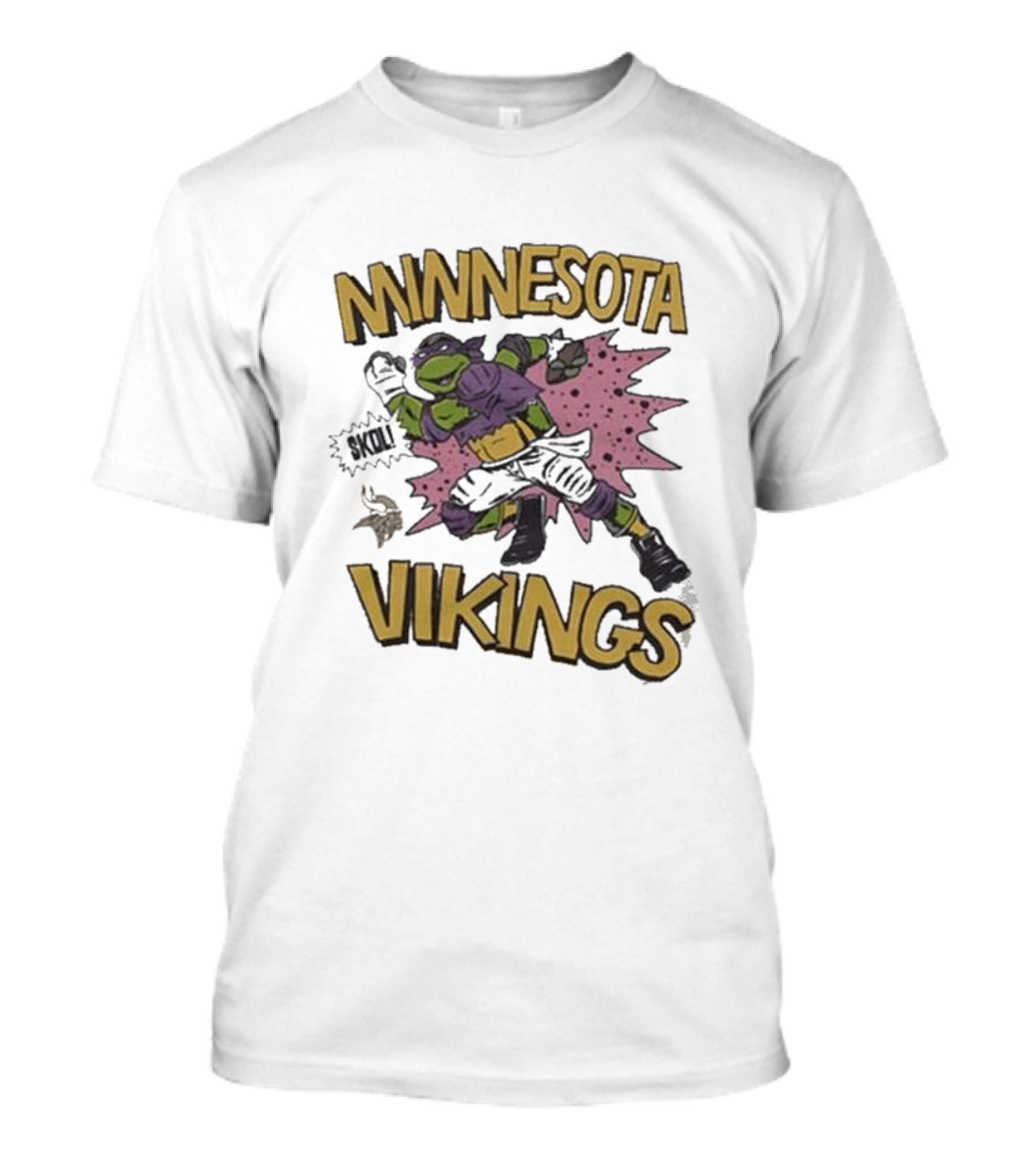 Tmnt Donatello Minnesota Vikings Crossover T-Shirt
