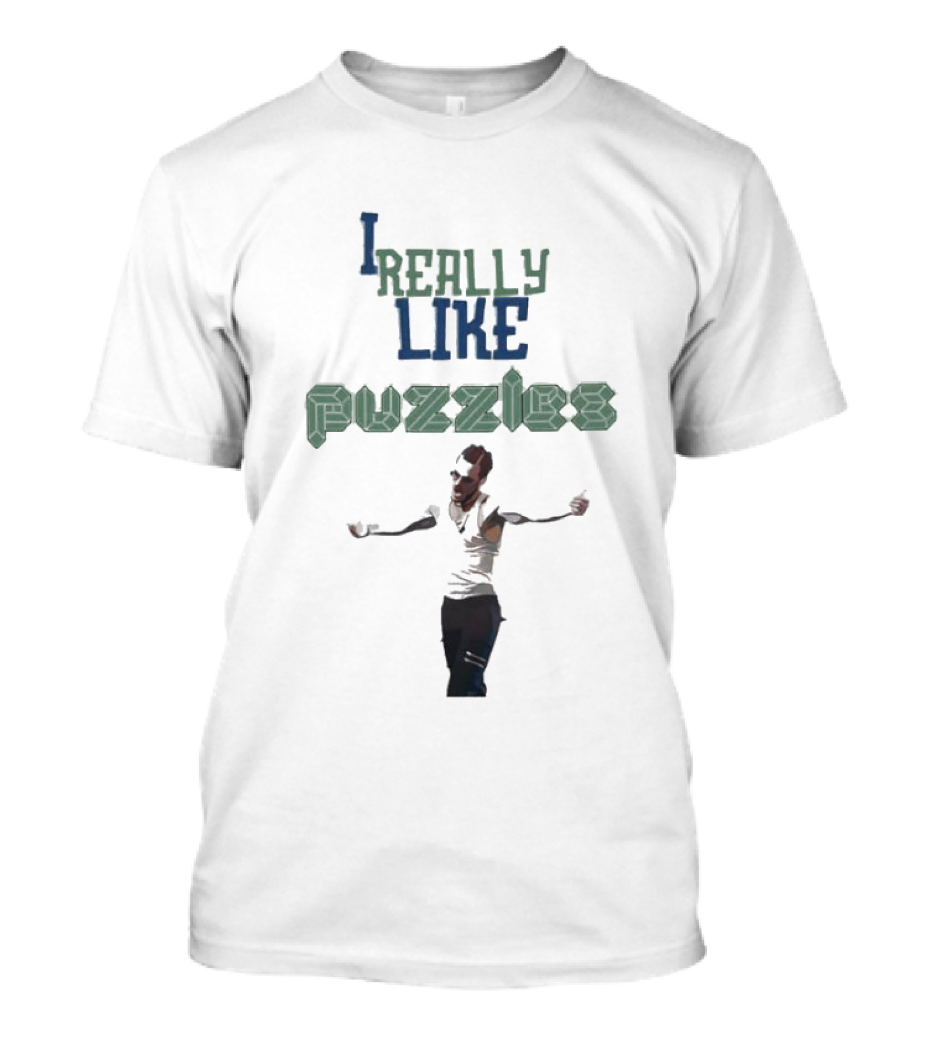 I Really Like Puzzles Dance Pose T-Shirt