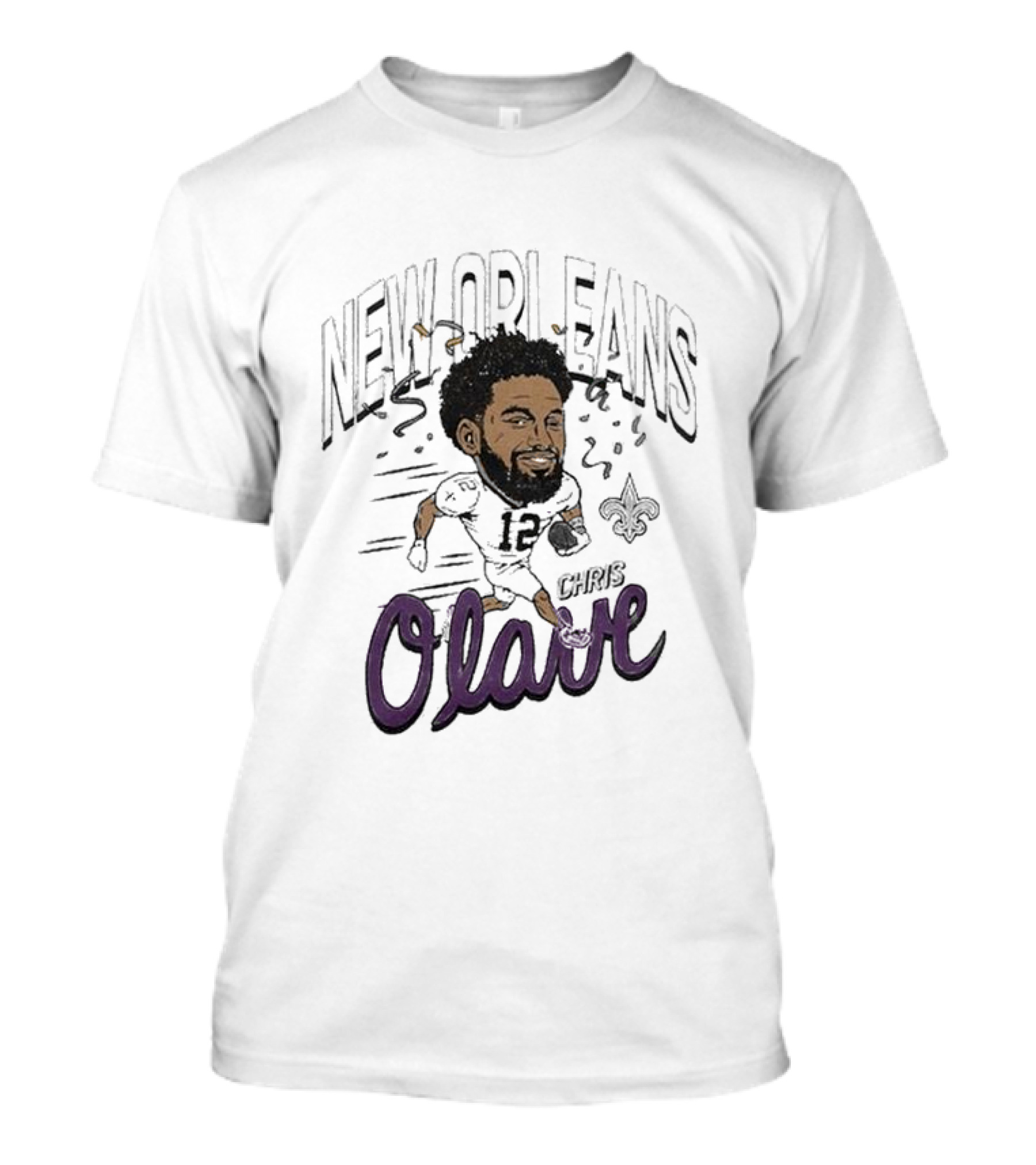 New Orleans Saints Chris Olave 12 T-Shirt