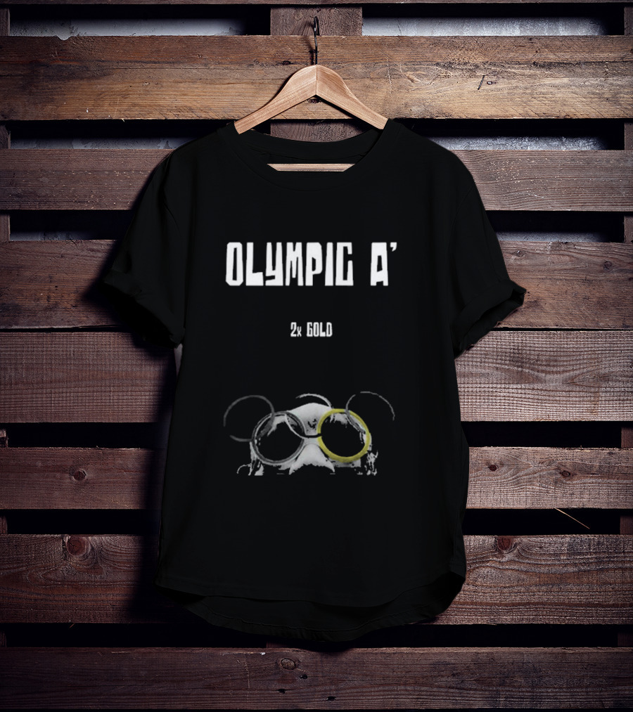 Olympic A' 2X Gold Rings And Goggles T-Shirt