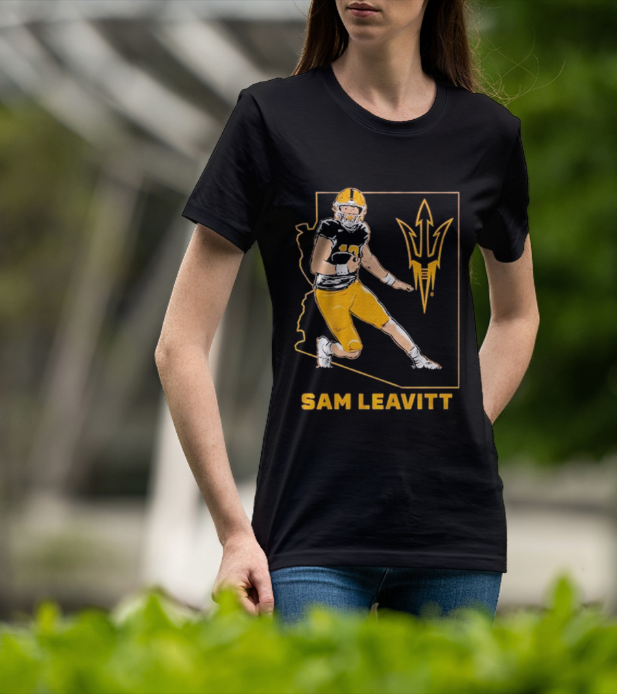 Sam Leavitt ASU Football State T-Shirt