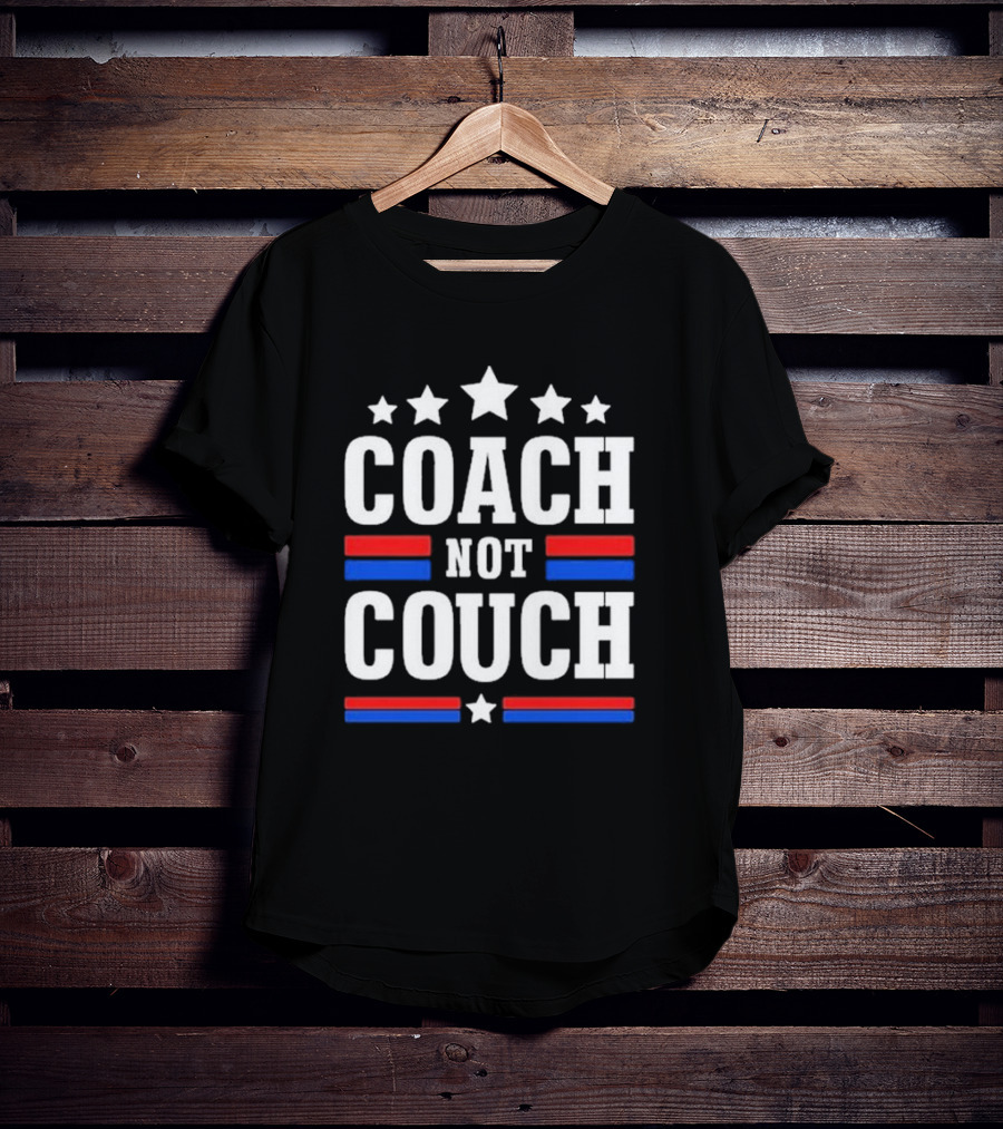 Elissa Neeb Coach Not Couch Stars Stripes Patriotic T-Shirt