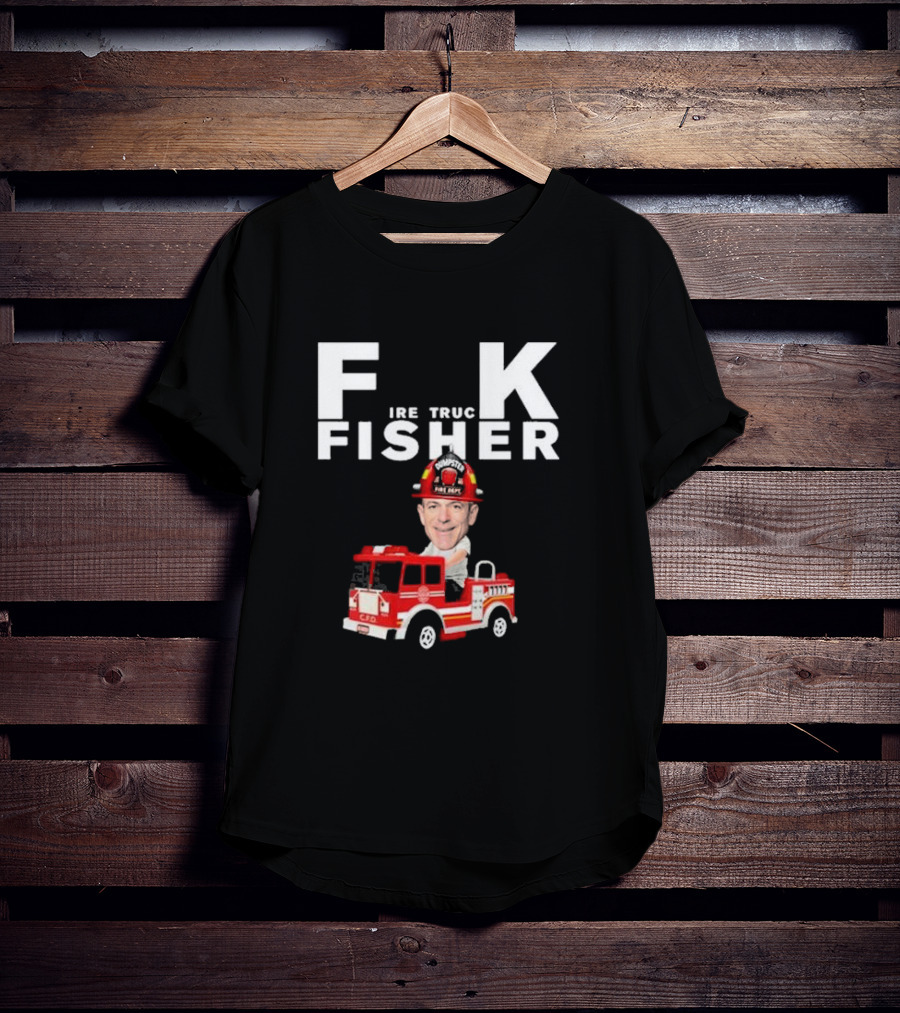 Fisher Fire Truck Dumpster Fire Dept T-Shirt
