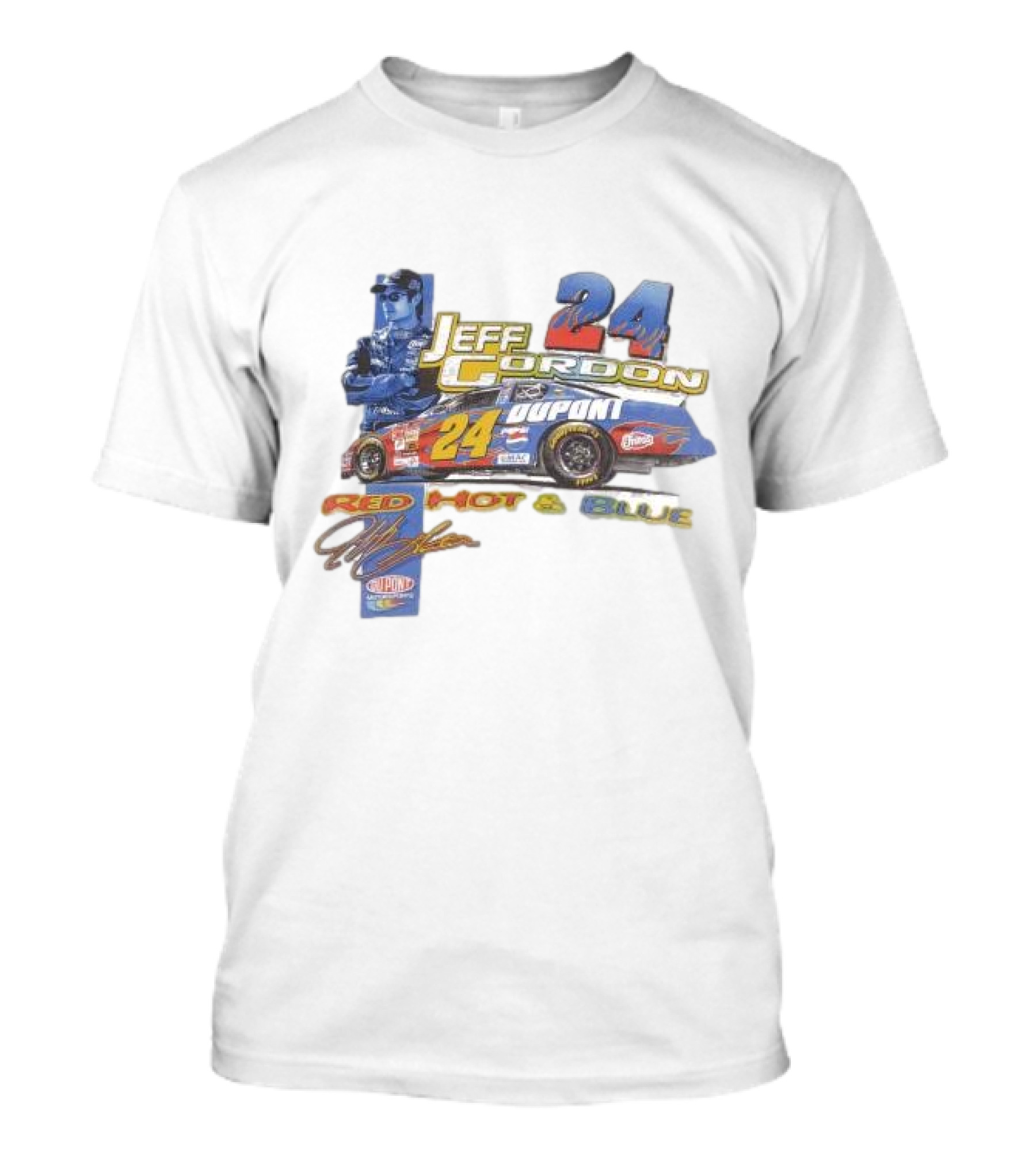 Jeff Gordon 24 Dupont Red Hot And Blue Racing 2003 T-Shirt